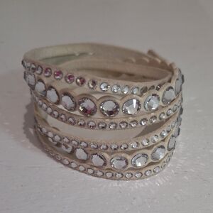 Swarovski White Crystal Wrap Bracelet